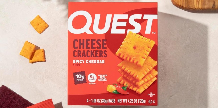 Rare Quest Snacks Savings on Amazon | Cheese Crackers $4.74 Shipped + More