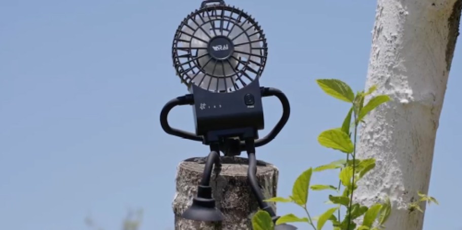 Robot Portable Fan Only $6.99 on Amazon | Use it Anywhere on the Go!