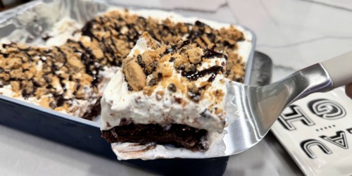 Quick & Easy Brownie Ice Cream Cake (Only 4 Ingredients!)