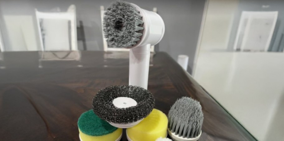 Electric Spin Scrubber w/ 6 Cleaning Heads Just $12.99 on Amazon (Reg. $25)