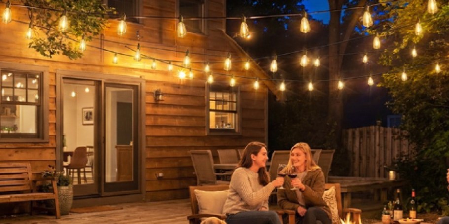 52′ Outdoor String Lights UNDER $13 on Amazon