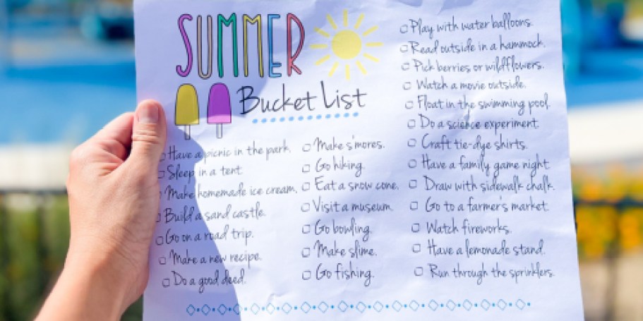 Don’t Start Summer Without This FREE Kids Bucket List Printable