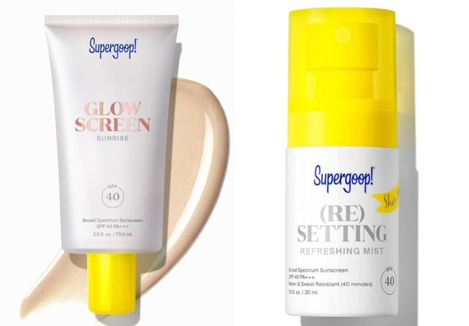 supergoop! spf and resetting spray