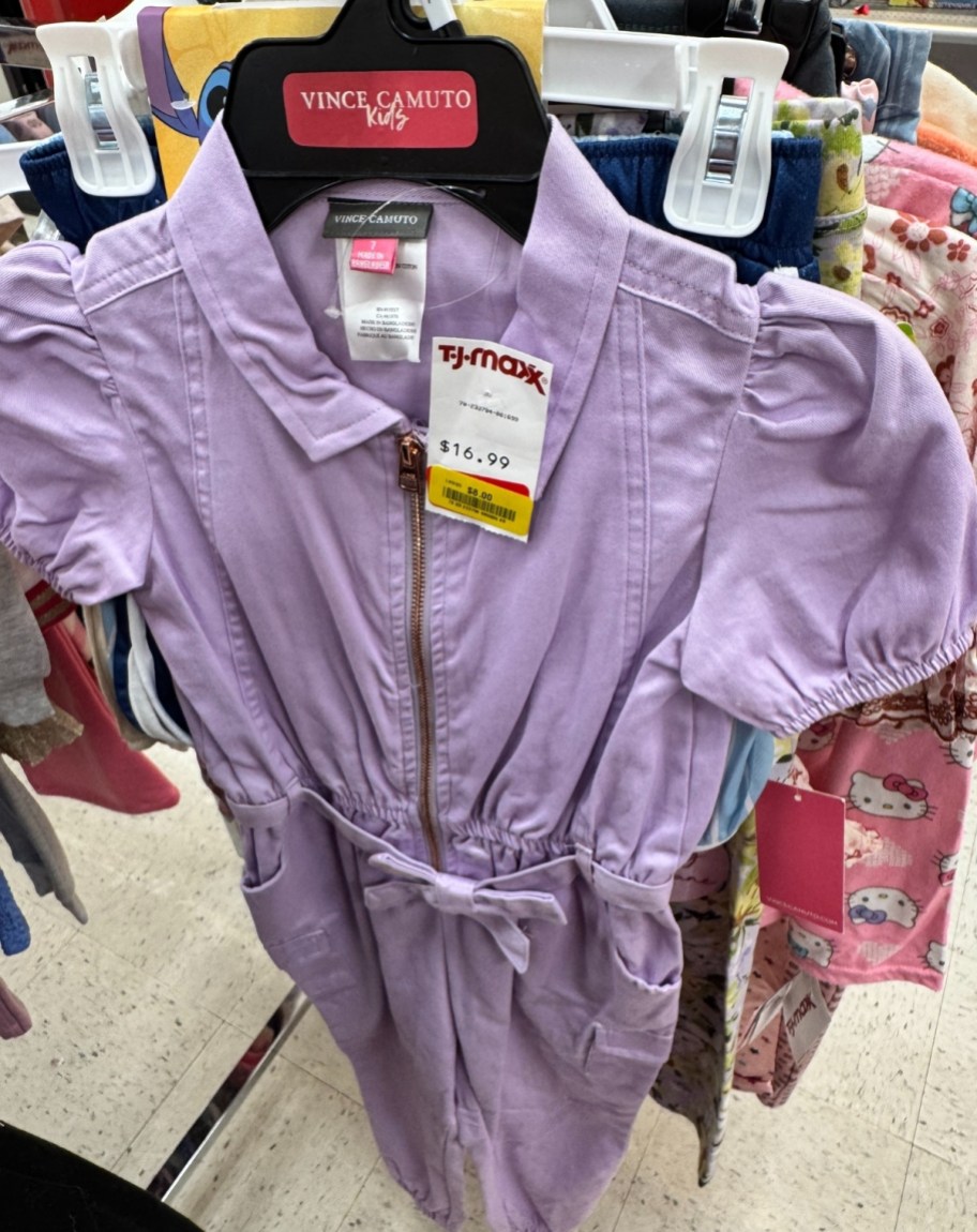 little girls purple dress