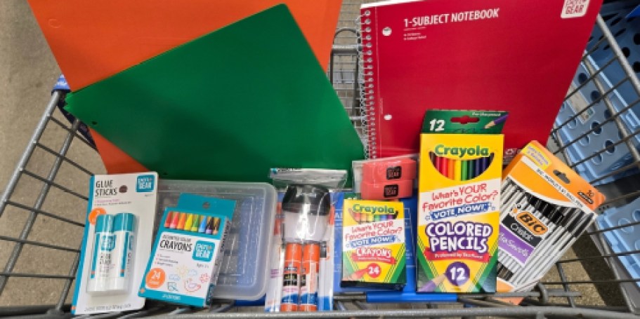 Walmart School Supplies from 25¢ + Get Cash Back!