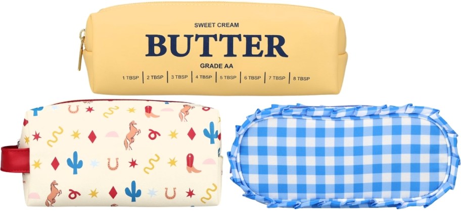 western butter and gingham pencil cases pen and gear