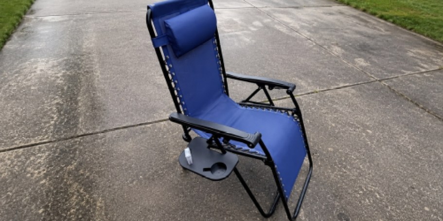 Zero-Gravity Chair w/ Cupholder Tray & Headrest Only $49.63 Shipped (Reg. $121)