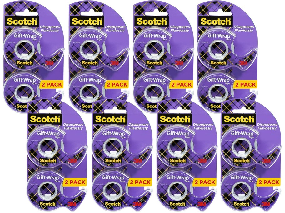 8 Scotch Gift Wrap Tape 2-Packs