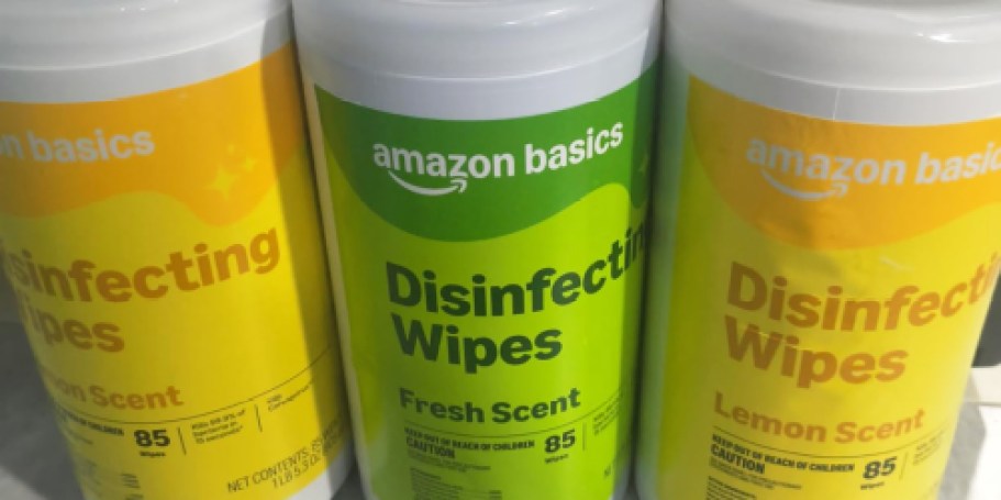 Amazon Basics Disinfecting Wipes 3-Pack Just $9.41 Shipped for Prime Members