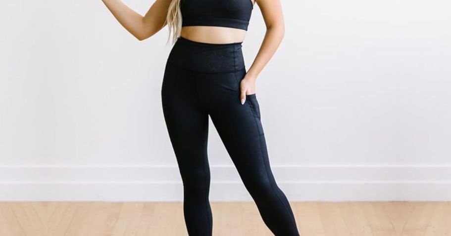 Women’s High Waisted Leggings w/ Pockets Only $5 on Amazon