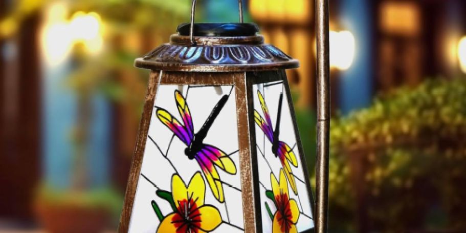Outdoor Solar Lantern w/ Shepherd’s Hook Only $14.99 on Amazon (Reg. $30)