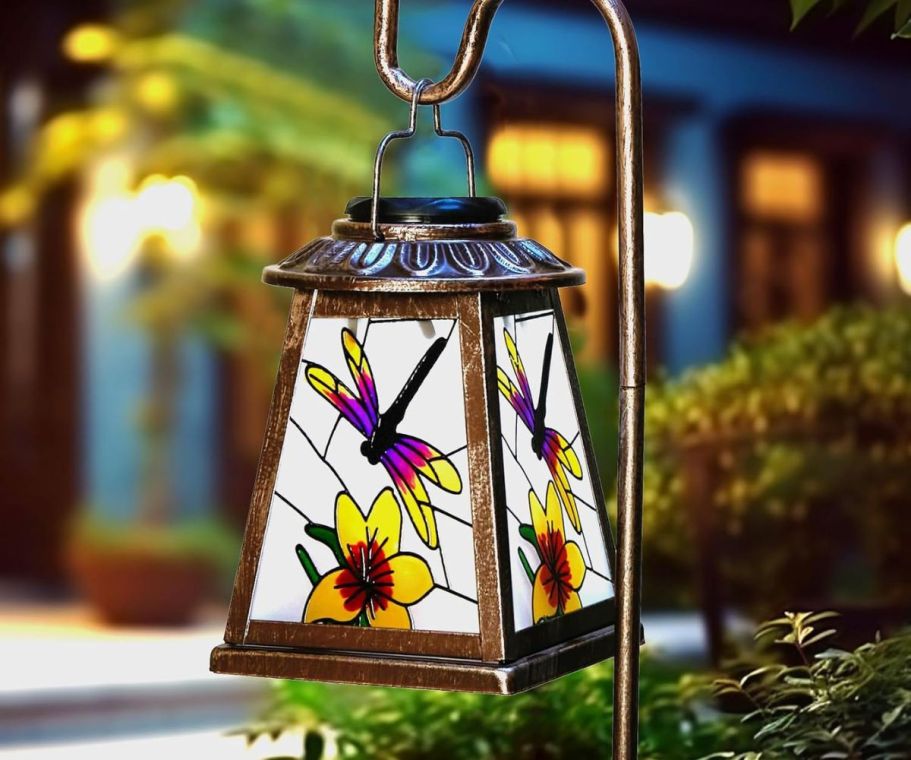 Outdoor Solar Lantern w/ Shepherd’s Hook Only $14.99 on Amazon (Reg. $30)