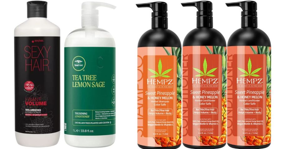 5 liters of shampoo in various brands