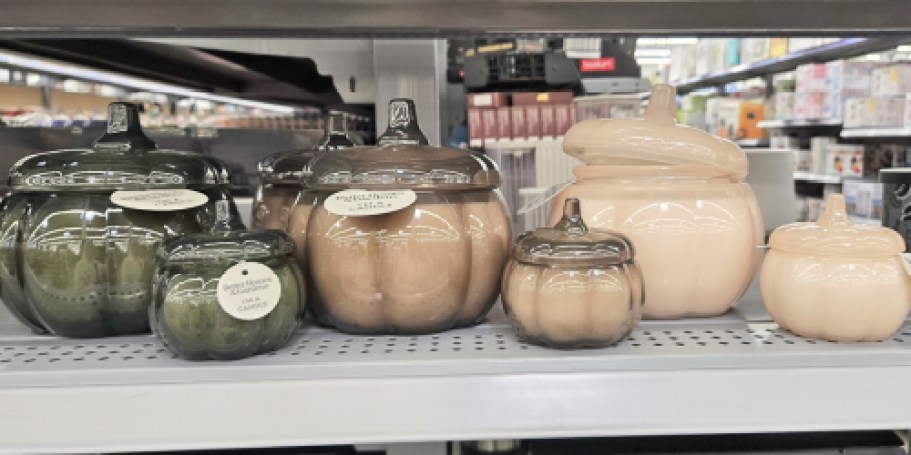 Pumpkin Jar Candles from $4.87 on Walmart.com (Available in 6 Cozy Fall Scents)