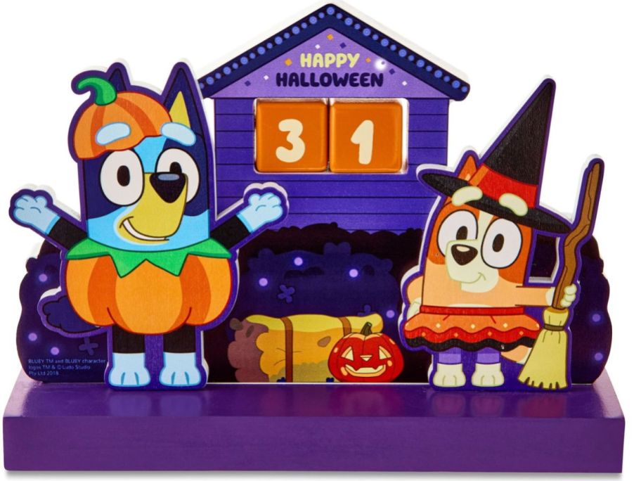 Bluey halloween countdown calendar