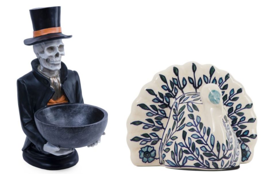 Candy bowl and turkey