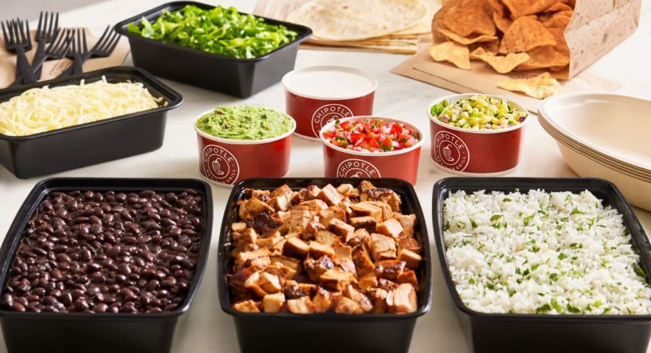 Chipotle make your own at home set with ingredients you need