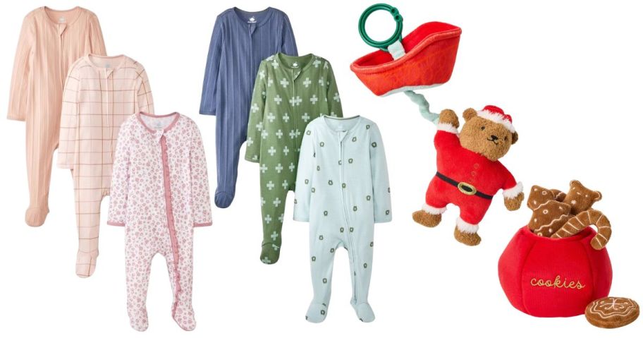 6 baby sleepers ad 2 Christmas Toys