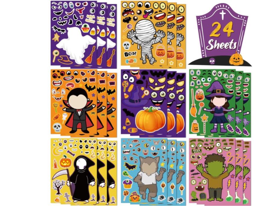 DIY Halloween craft stickers