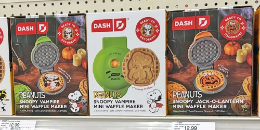 NEW Dash Peanuts Appliances Now Available on Amazon (Includes Mini Waffle Makers!)