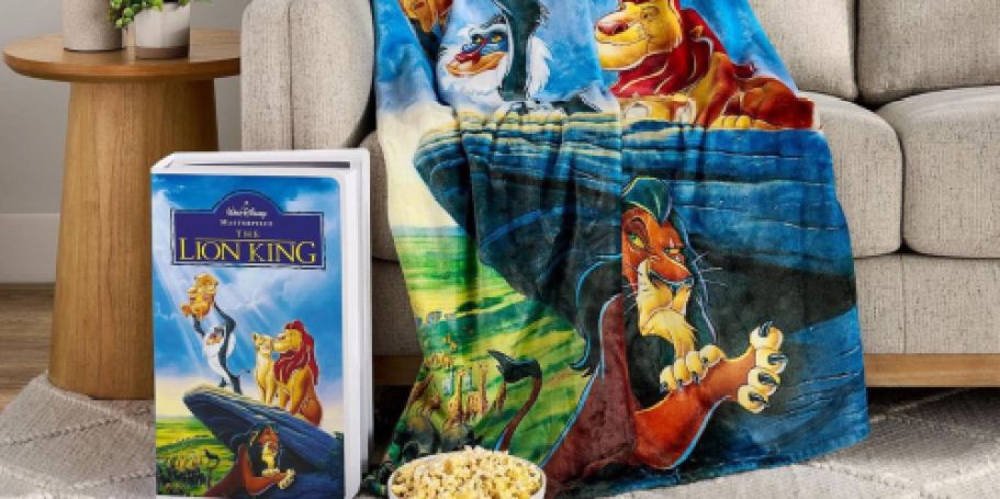 Disney Movie Throw Blanket w/ VHS Gift Box Just $19.98 on SamsClub.com (Will Sell Out)