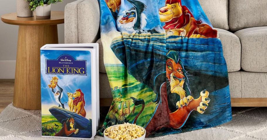Disney Movie Throw Blanket w/ VHS Gift Box Just $19.98 on SamsClub.com (Will Sell Out)