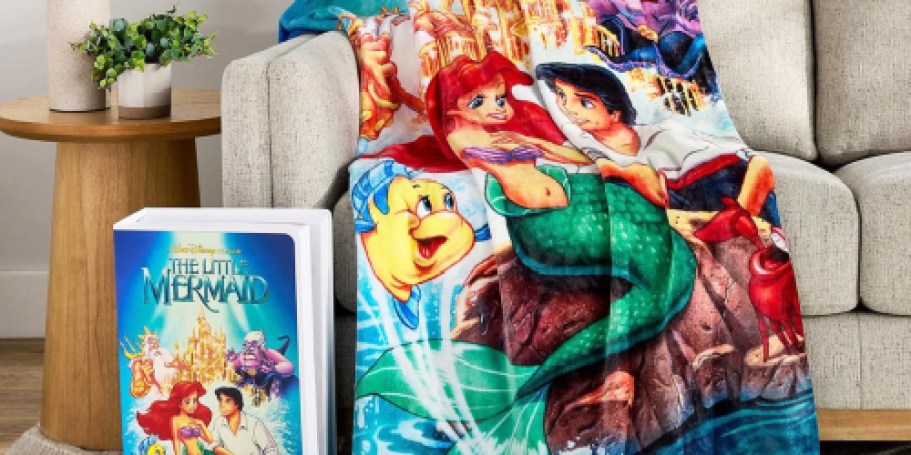 Restocked: Classic Disney Throw Blankets Only $19.98 on SamsClub.com (Includes Collectible VHS Gift Box)