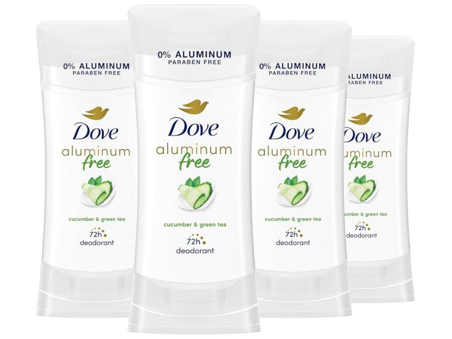 Dove Aluminum Free Deodorant 4-Pack