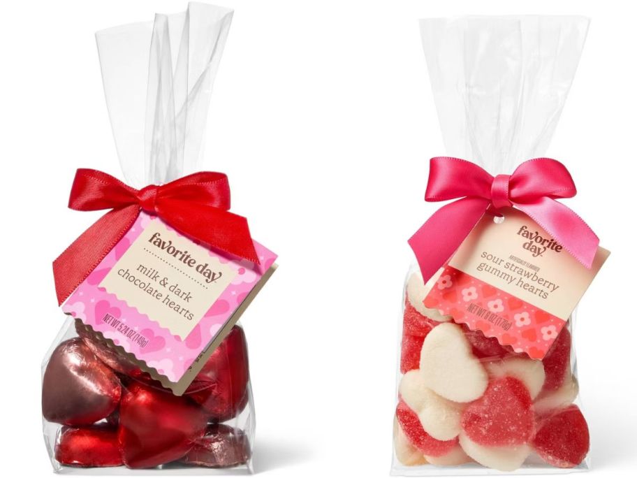 Stock images of two bags of Favorite Day Candy