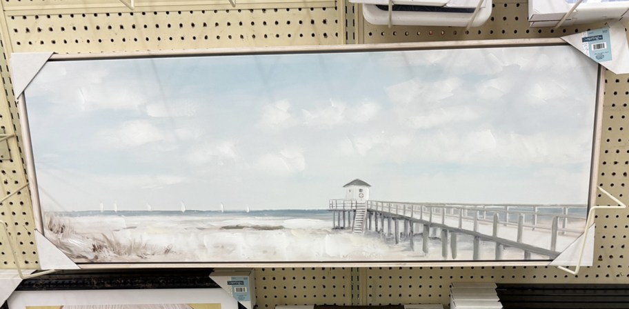 canvas print of a beach pier 