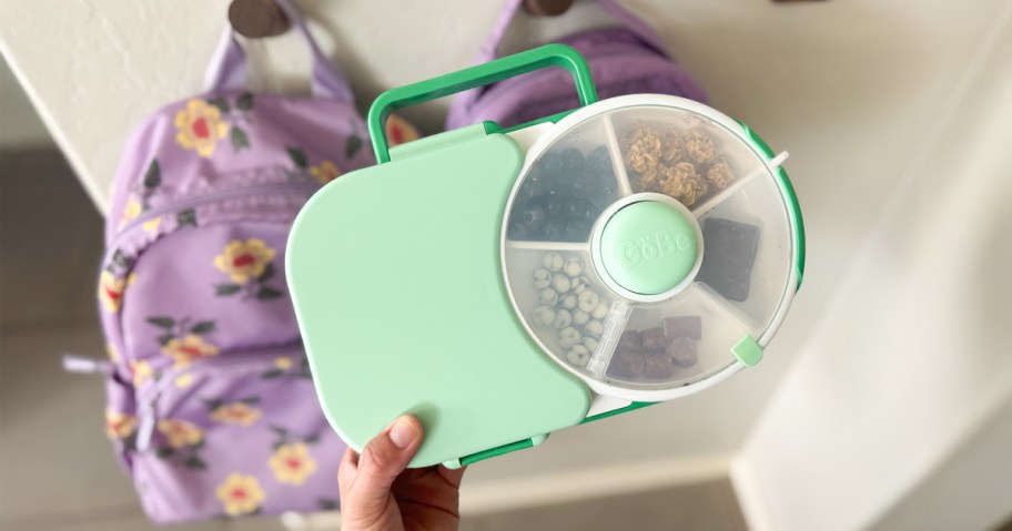 GoBe 2-in-1 Bento Style Lunchbox with Snack Spinner
