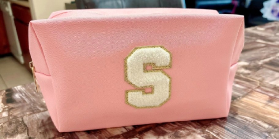 Initial Cosmetic Bag from $4.99 on Amazon – Great Gift for Teens!