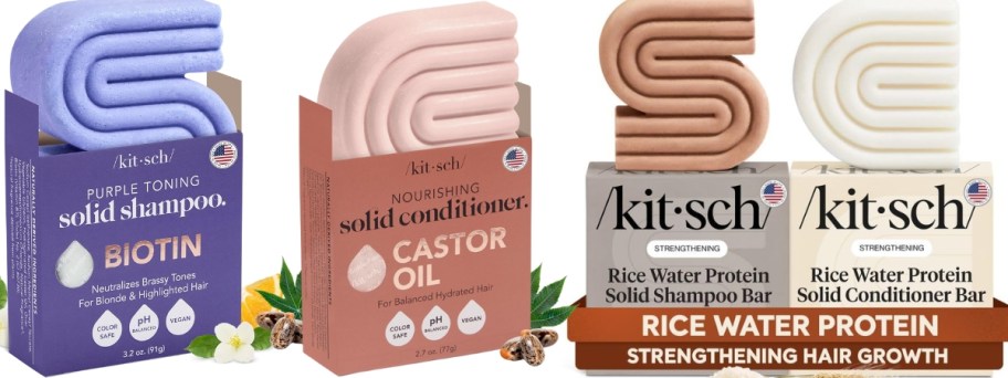 Kitsch Shampoo and Conditioner bars