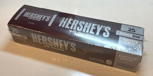 Hershey’s Snack Size Candy Bars 25-Pack Just $7 on Amazon