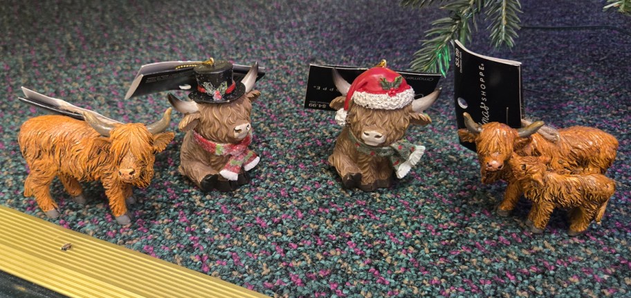 Highland Cow Ornaments