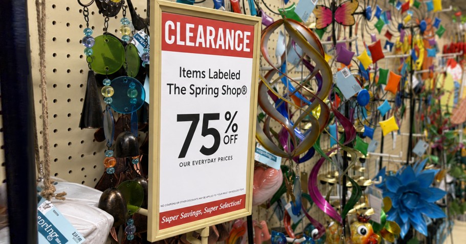 75% Off Hobby Lobby Spring Clearance | Garden Decor, Tumblers, Wall Art, & More