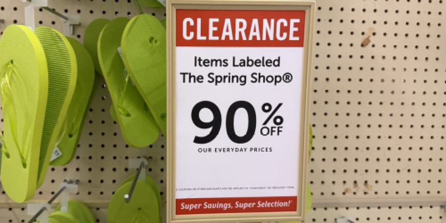 GO! 90% Off Hobby Lobby Spring Clearance | Flip Flops, Kitchen Items, Wall Art, & More