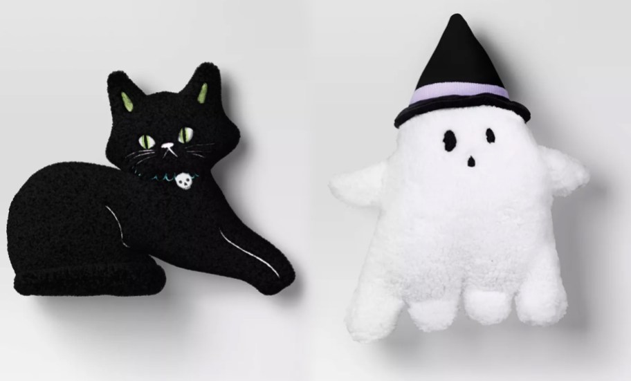 Hyde and EEK! Cat and Ghost w: Hat Pillows