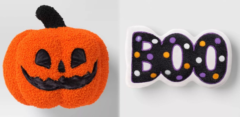 Hyde and EEK! Pumpkin and Lit Boo Pillows