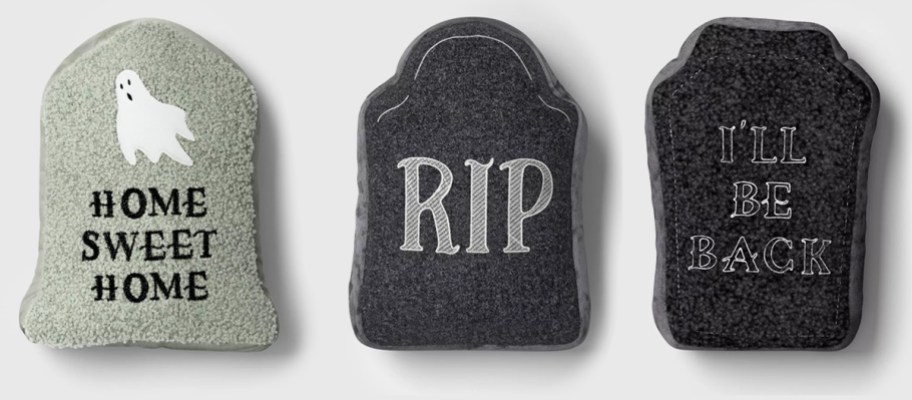 Hyde and EEK! Tombstone Pillows