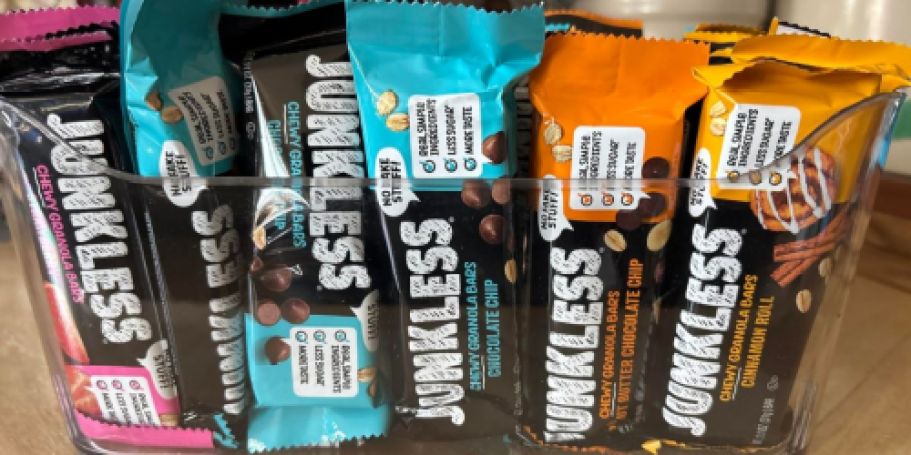 Junkless Granola Bar 24-Count Variety Pack Just $12.59 on Amazon (Reg. $24)