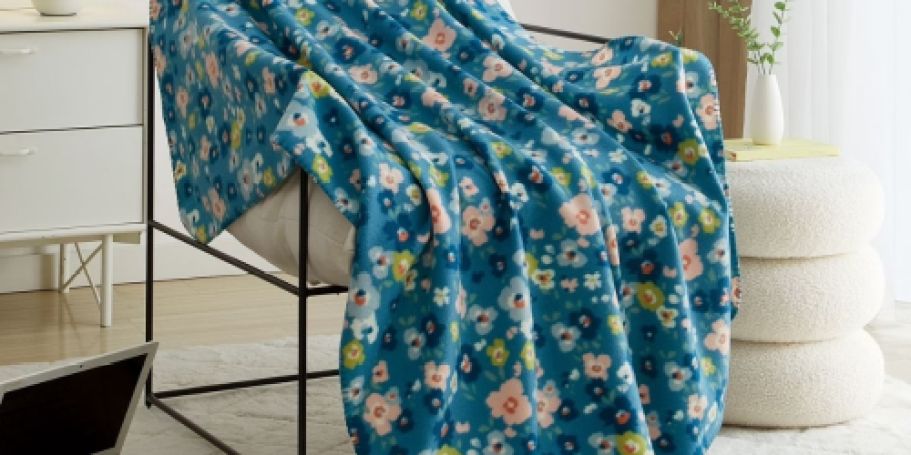 NEW Mainstays Fleece Throw Blankets Just $3.44 on Walmart.com