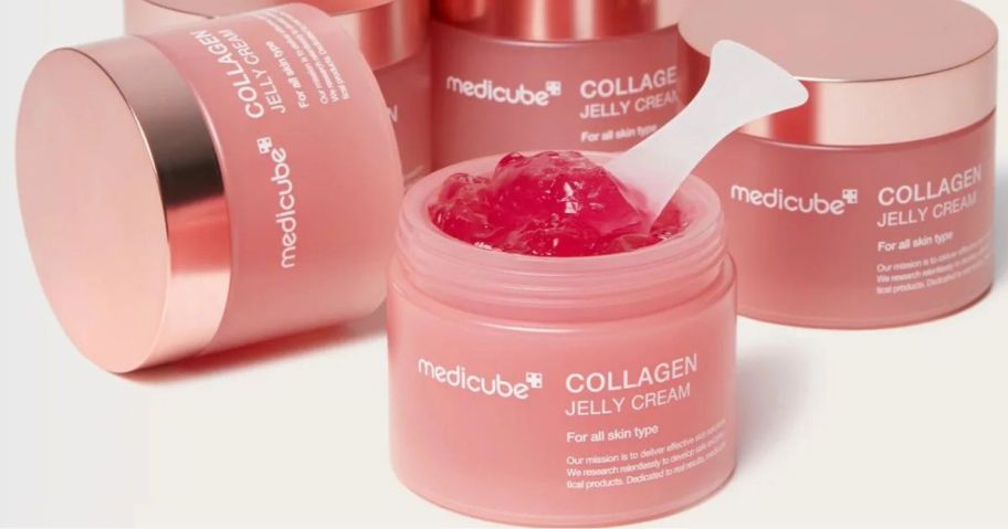 Several canisters of medicube pink jelly