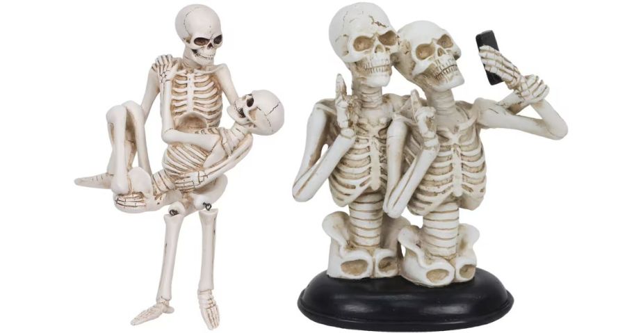 Skeleton figurine couples