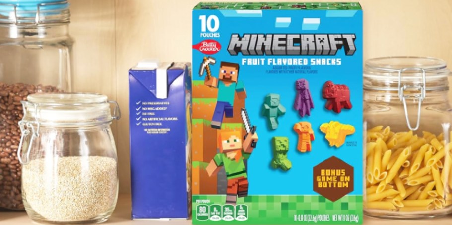 Minecraft Fruit Snacks 10-Count Box Only $1.79 Shipped on Amazon