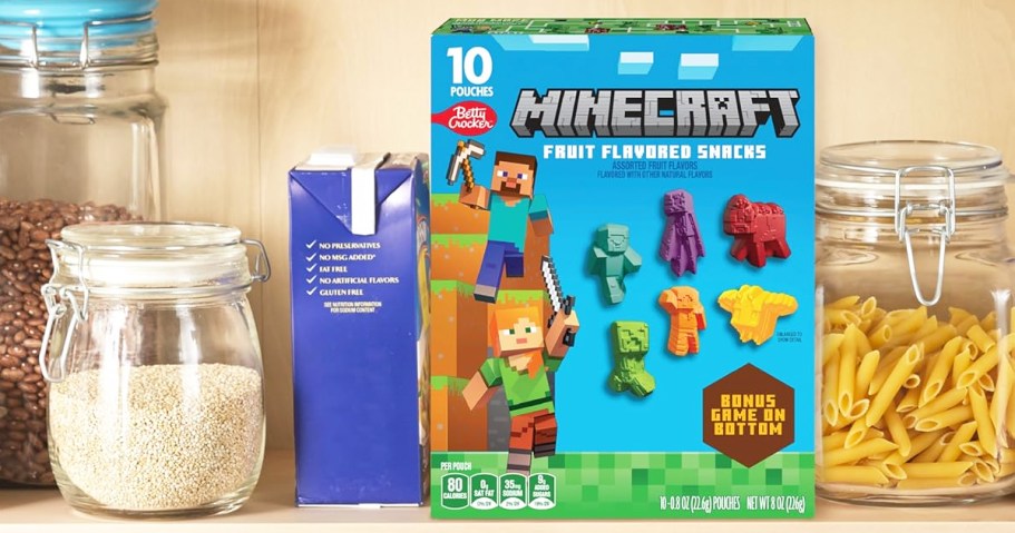 Minecraft Fruit Snacks 10-Count Box Only $2 Shipped on Amazon
