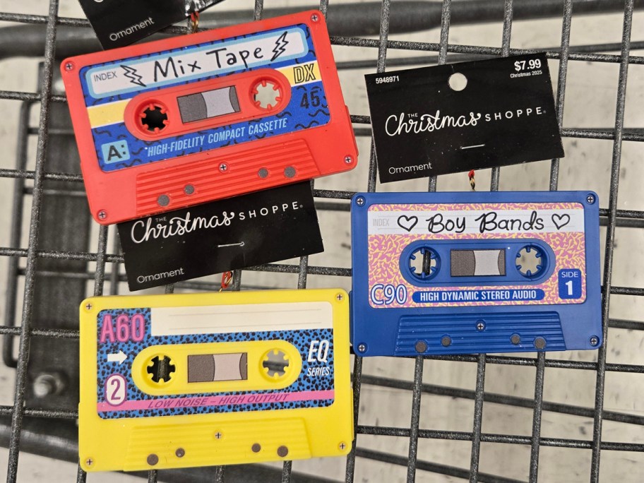 Mix Cassette Tape Ornaments