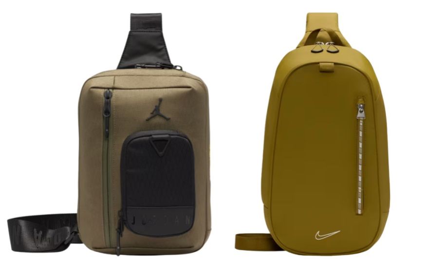 Nike bags in shades of green