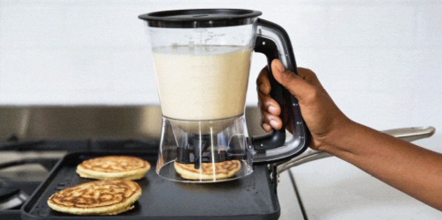 OXO Batter Dispenser Just $11.99 on Amazon (Reg. $21) – Make No-Mess Pancakes!