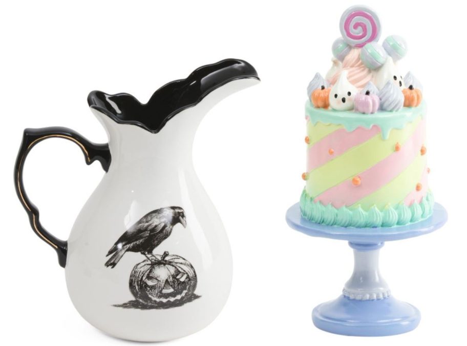 Pitcher and ghost cake stand